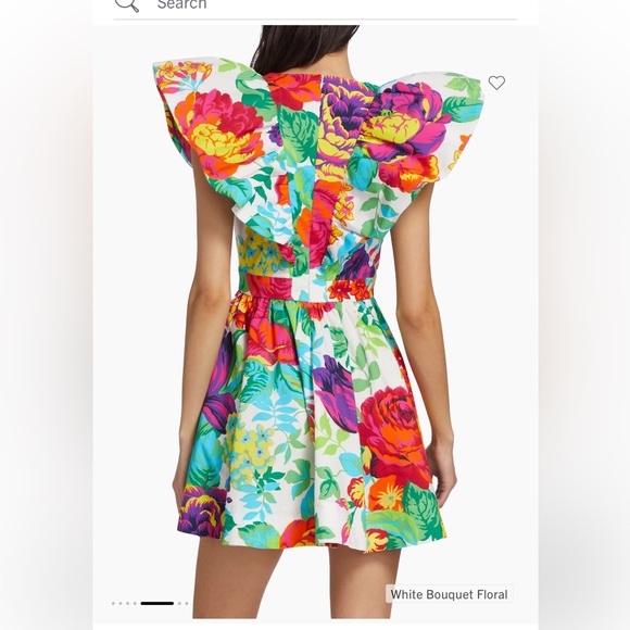 $255 LDT
Evelyn Floral Ruffled Cotton Poplin Minidress size6 - Picture 3 of 8